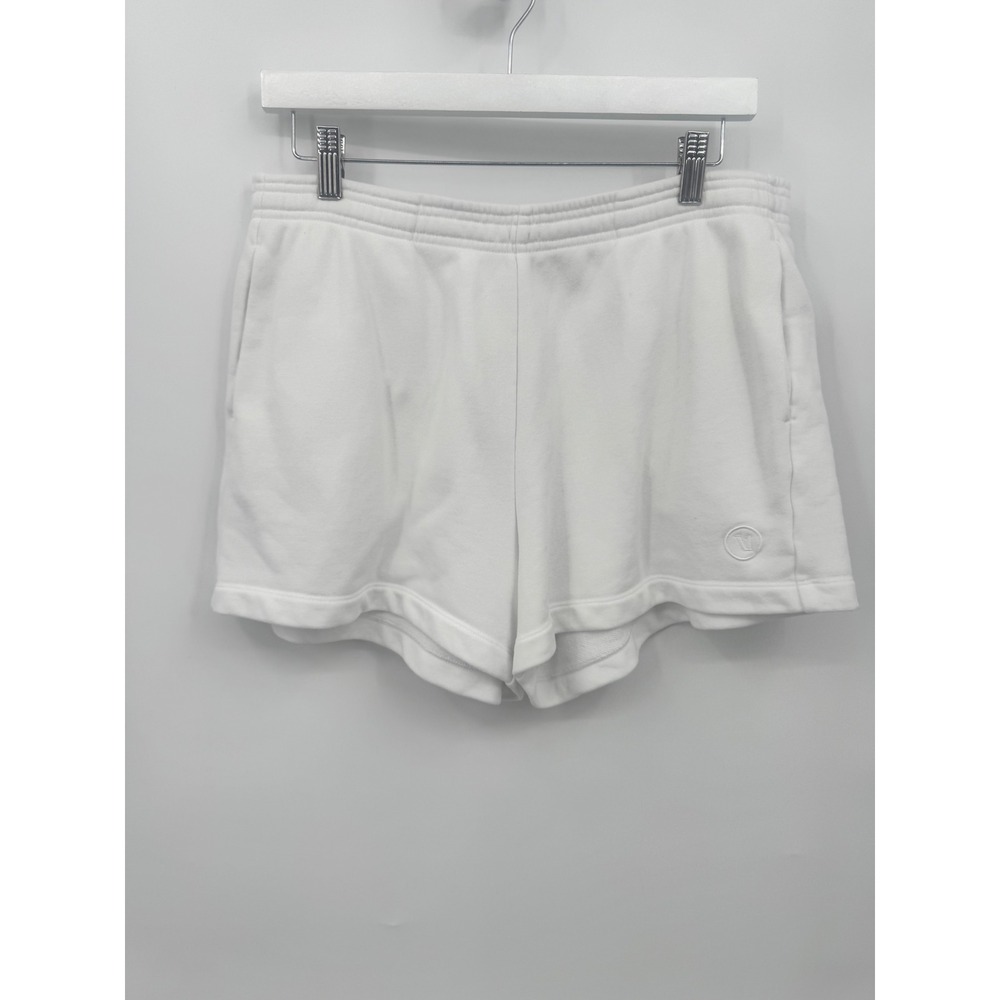 Vuori Sedona Sport Short Womens Large White Cotton Terry High Rise VW3064